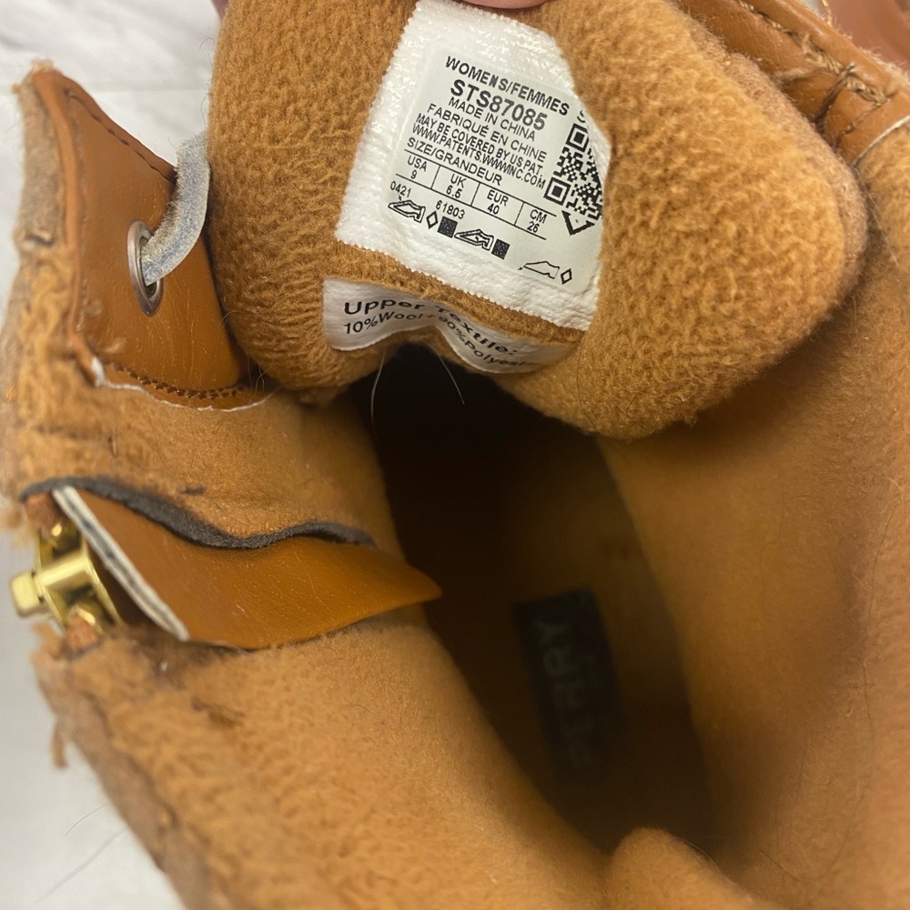 Sperry Women's Brown/Tan Waterproof Lace-Up Duck Boots - Picture 3 of 7